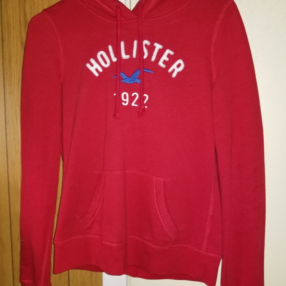 Hollister red hoodie